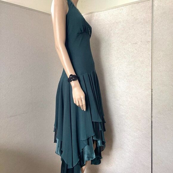 Chris McLaughlin dress size 10 Vintage dark green formal party - Picture 3 of 8